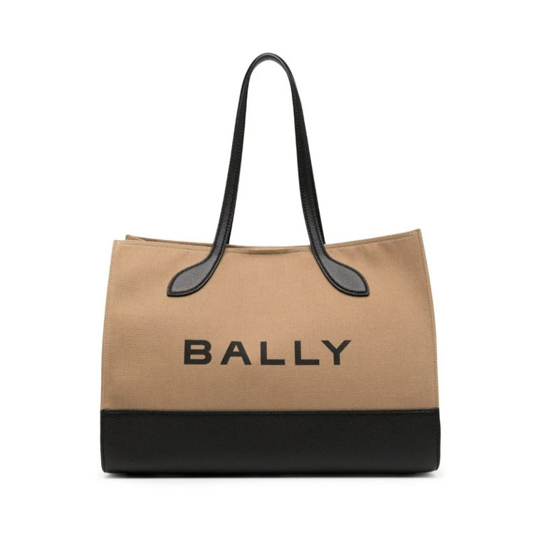 Pudełkowa Torba na Ramię z Kontrastowym Logo Bally