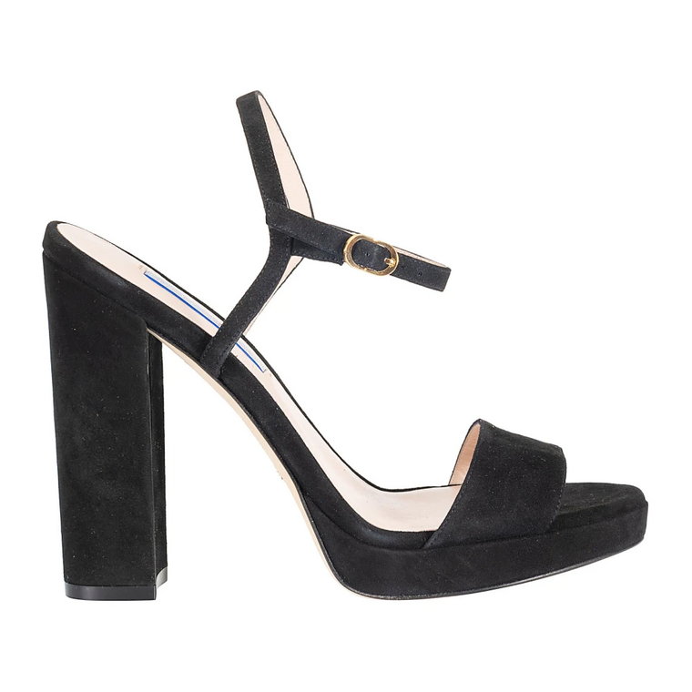 Czarne Zamszowe Buty Stuart Weitzman