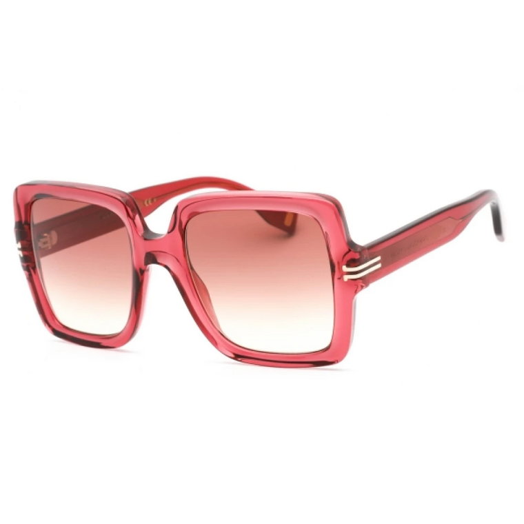 Czerwone plastikowe okulary przeciwsłoneczne dla kobiet Marc Jacobs