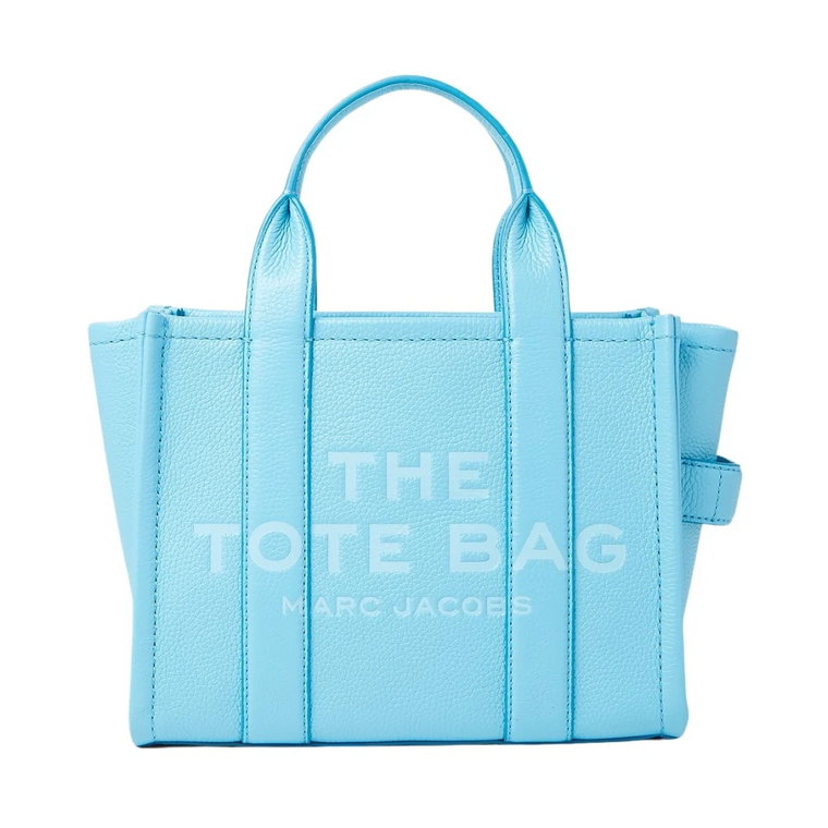 Skórzana Mini Torba Tote z Nadrukiem Logo Marc Jacobs