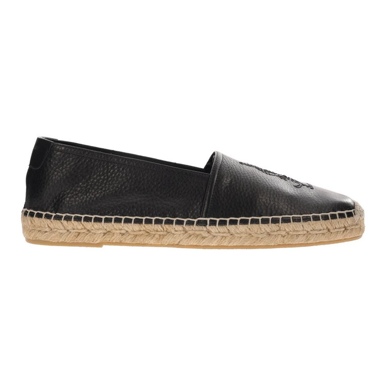 Espadryle - Nero - 100% Skóra Saint Laurent