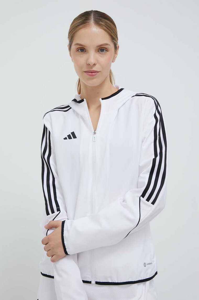 adidas Performance kurtka treningowa Tiro 23 League kolor biały przejściowa IA1631