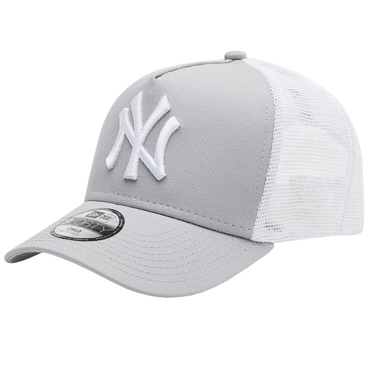 New Era 9FORTY Aframe Trucker New York Yankees Kids Cap 12745565, Dla chłopca, Szare, czapki z daszkiem, bawełna, rozmiar: YOUTH