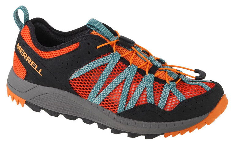 Merrell Wildwood Aerosport J135183, Męskie, Pomarańczowe, buty trekkingowe, przewiewna siateczka, rozmiar: 41