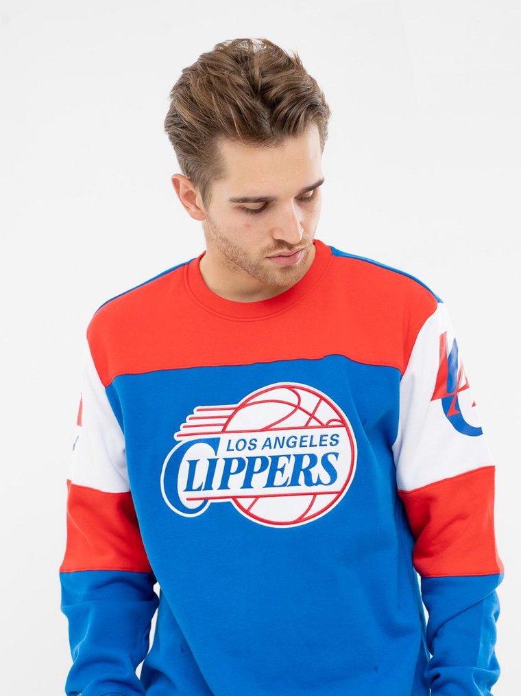 Bluza Bez Kaptura Mitchell & Ness Los Angeles Clippers NBA Perfect Season Niebieska