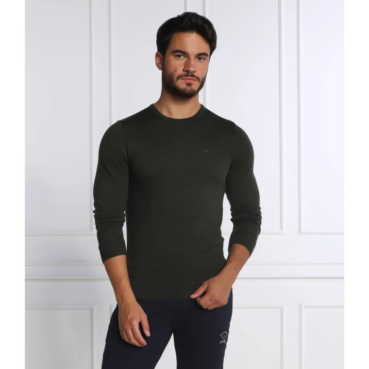 Calvin Klein Wełniany sweter | Regular Fit