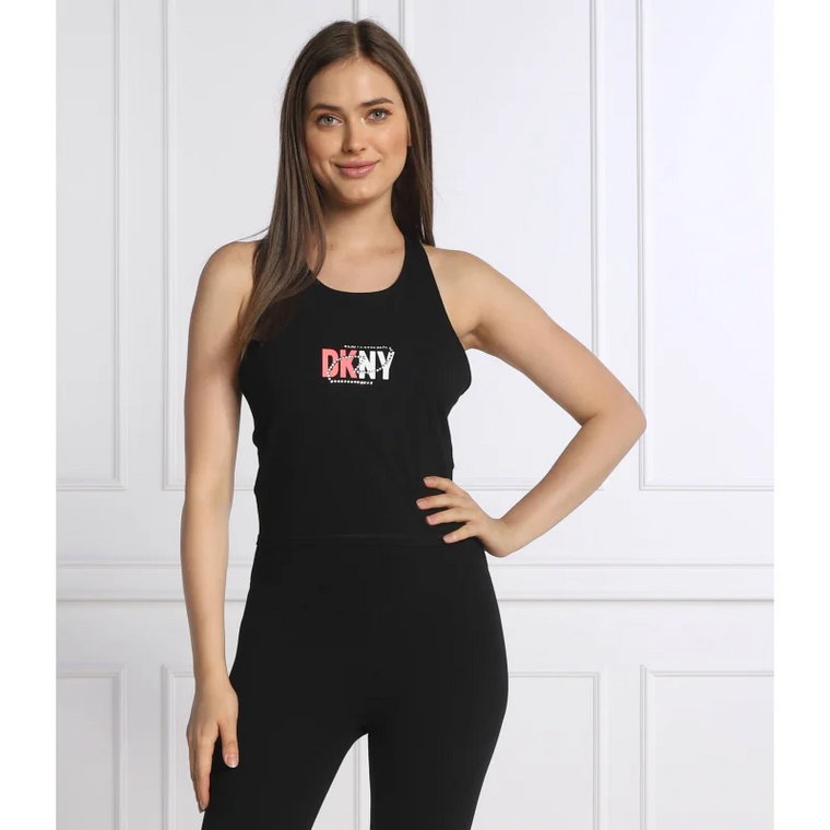 DKNY Sport Top RHINESTONE ICON LOGO | Slim Fit