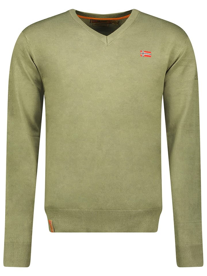 Geographical Norway Sweter w kolorze khaki