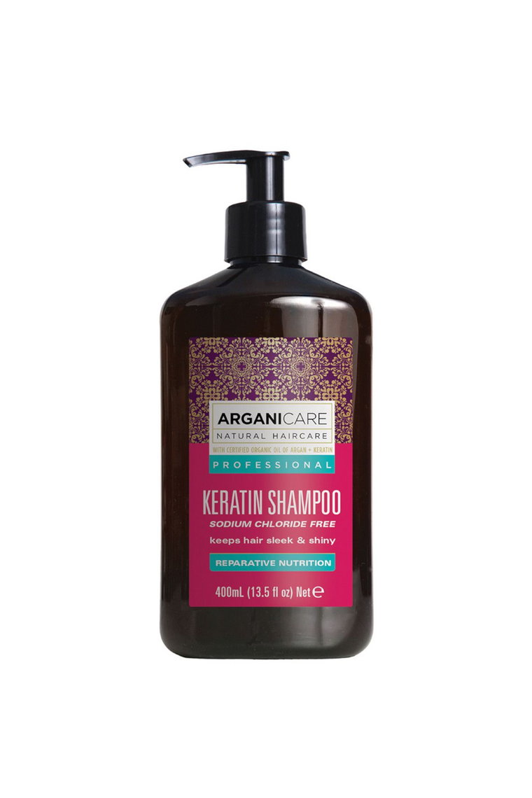ARGANICARE NATURAL HAIRCARE Keratin Shampoo Naturalny szampon do włosów z keratyną - 400 ml
