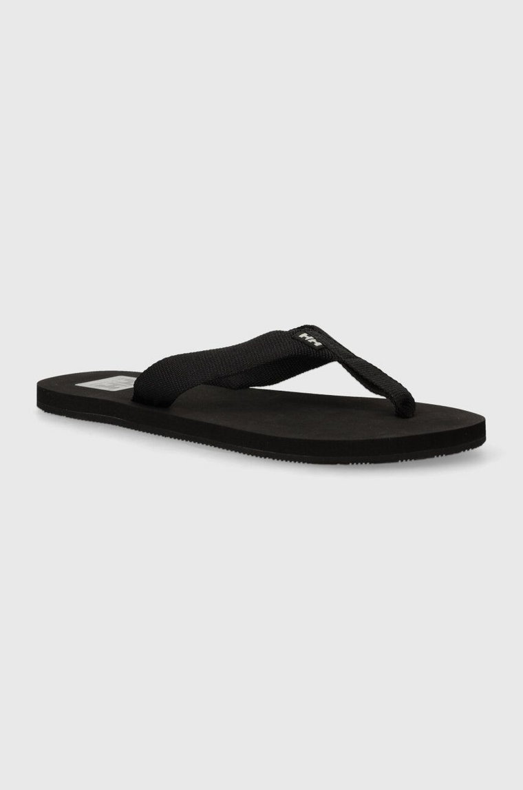 Helly Hansen japonki LOGO SANDAL 2 damskie kolor czarny na płaskim obcasie 11957