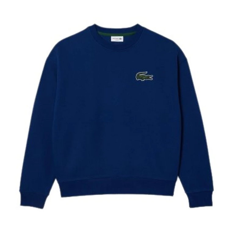 Ikoniczny Oversize Sweter z Krokodylem Lacoste