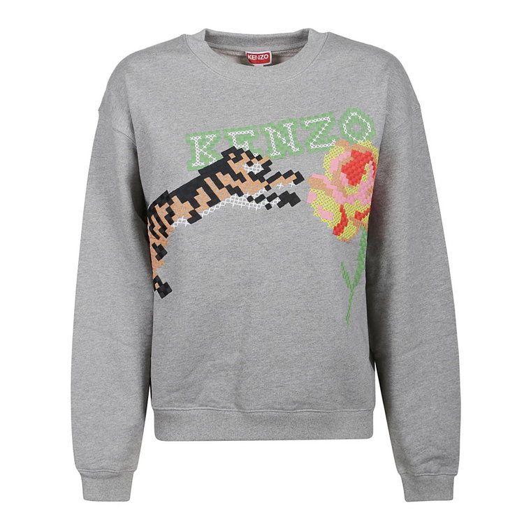 Pixel Regular Sweatshirt, Wygodny i Stylowy Kenzo