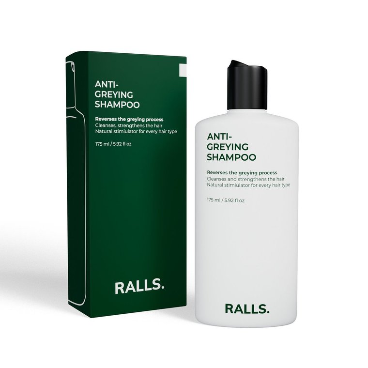 Ralls, Anti-Greying Shampoo, Szampon przeciw siwieniu, 175ml