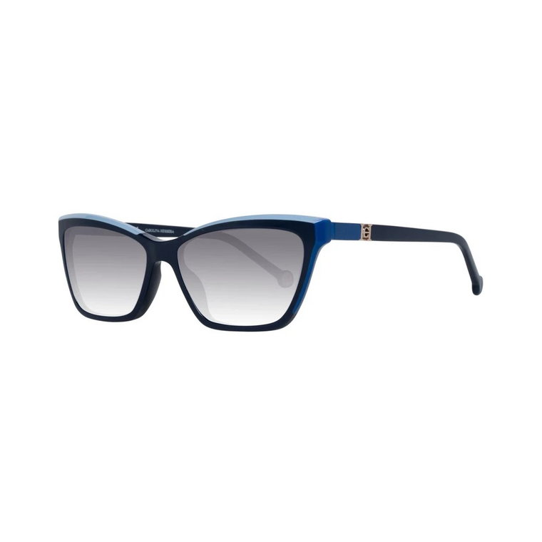 Niebieskie Okulary Trapezium z Gradientowymi Szkłami Carolina Herrera