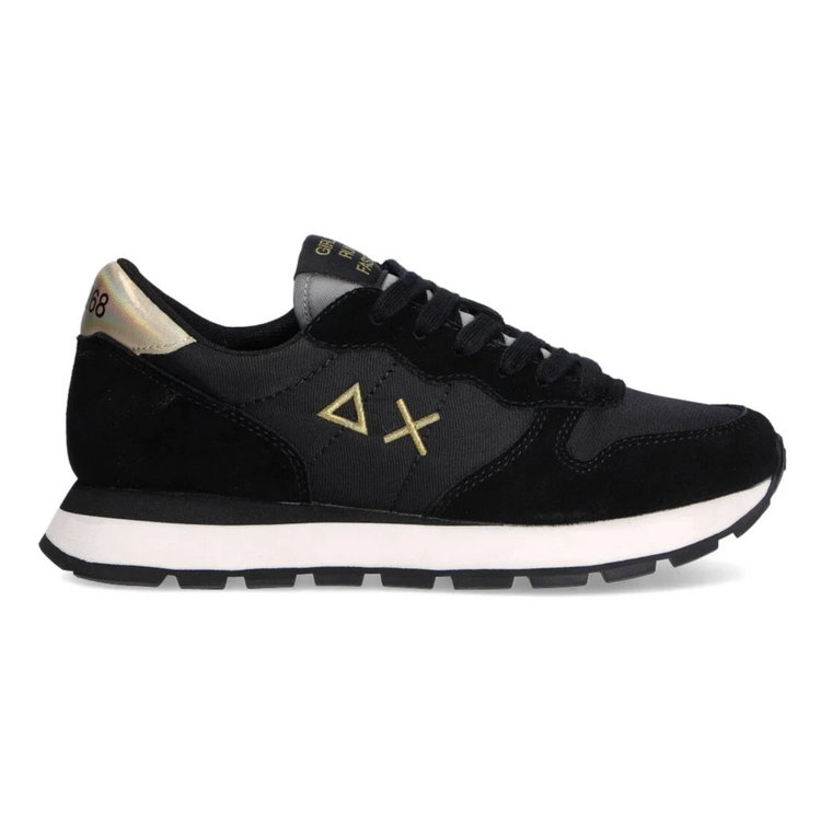 Ally Gold Girl Suede/Nylon Sneakers Sun68