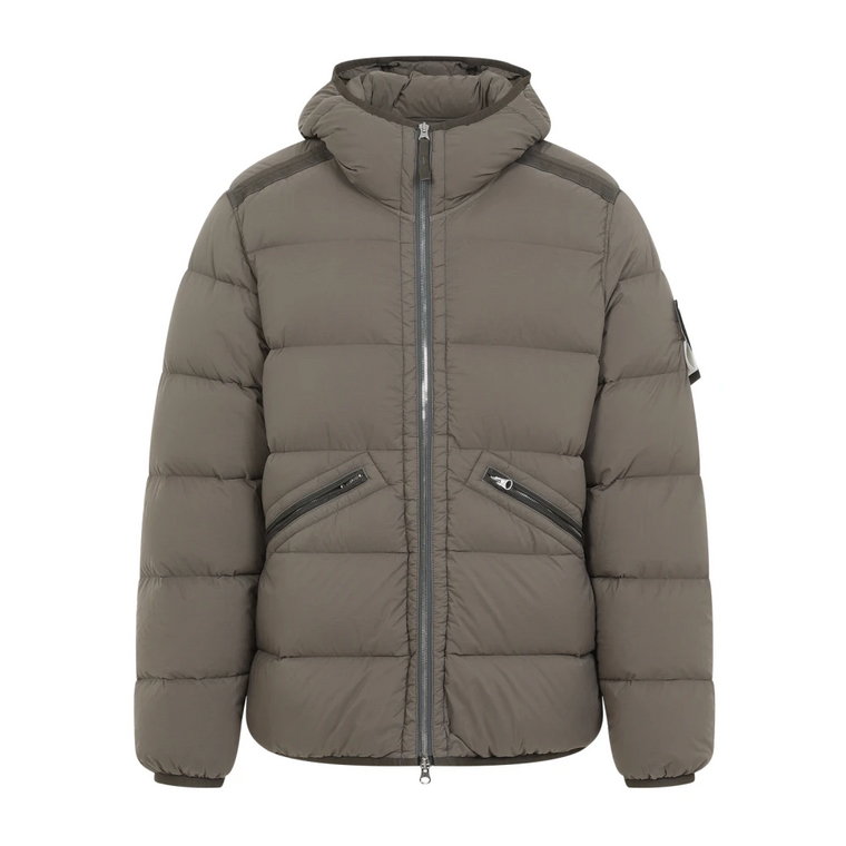 Pikowana Brązowa Kurtka Aw24 Stone Island