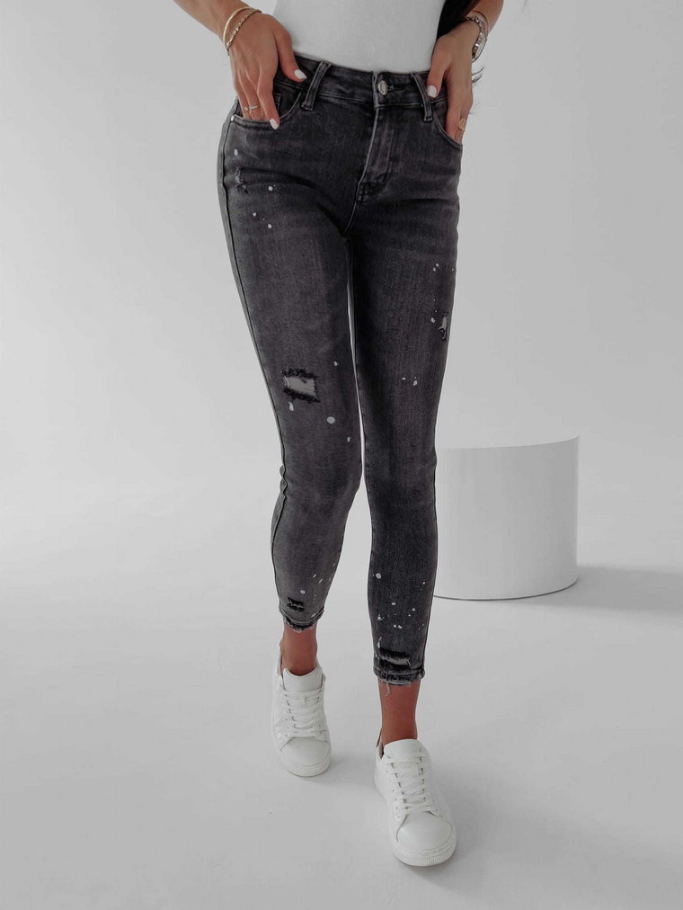 Spodnie jeansowe damskie OLAVOGA ALPIS 259 czarne