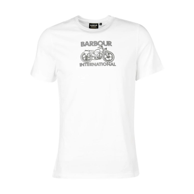Lens T-Shirt White-M Barbour