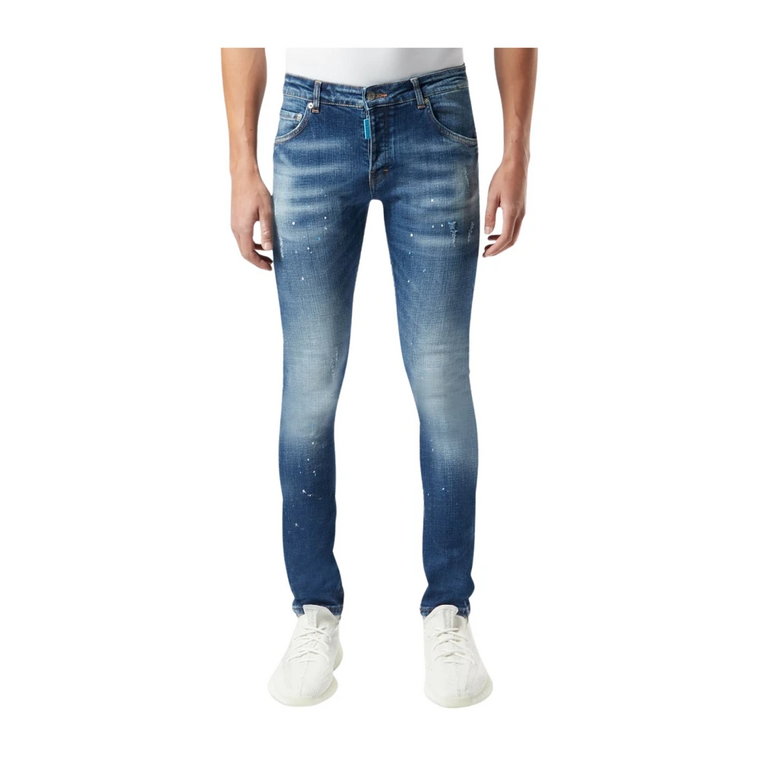 Slim-fit Distressed Jeans z Paint Splatters My Brand