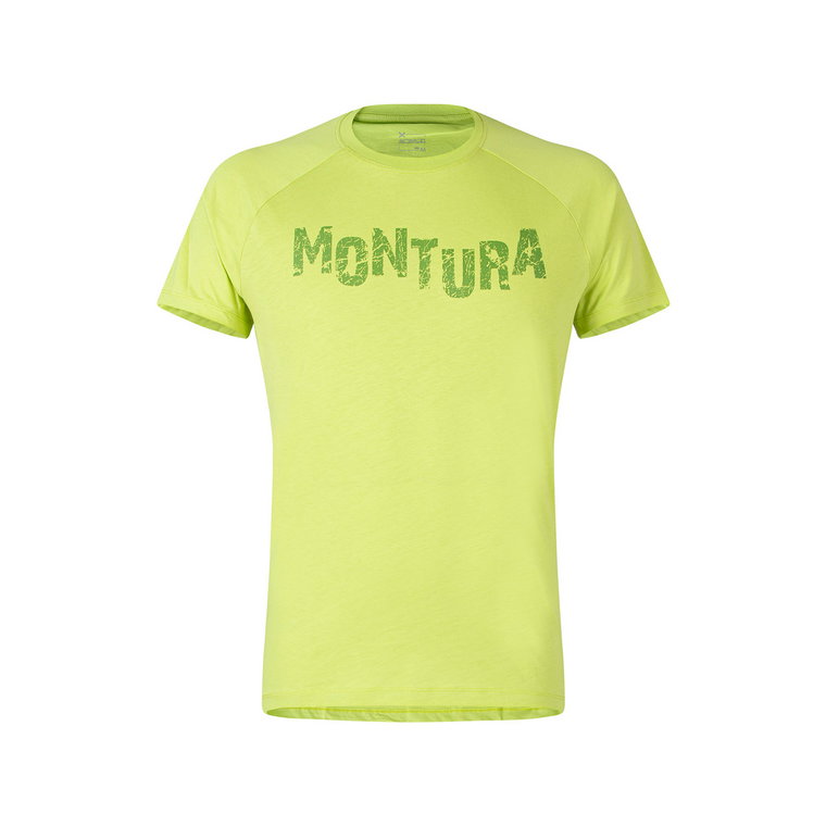 Męska koszulka wspinaczkowa Montura Karok T-Shirt verde lime delave - M