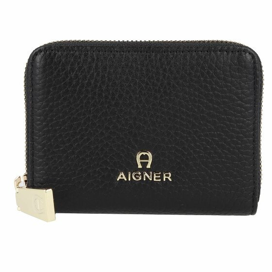 AIGNER Ivy Portfel Ochrona RFID Skórzany 11.5 cm black