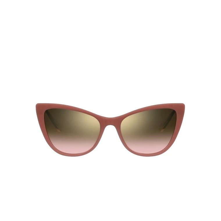 Okulary przeciwsłoneczne Cateye z Acetatową Oprawką i Gradientowymi Soczewkami Love Moschino