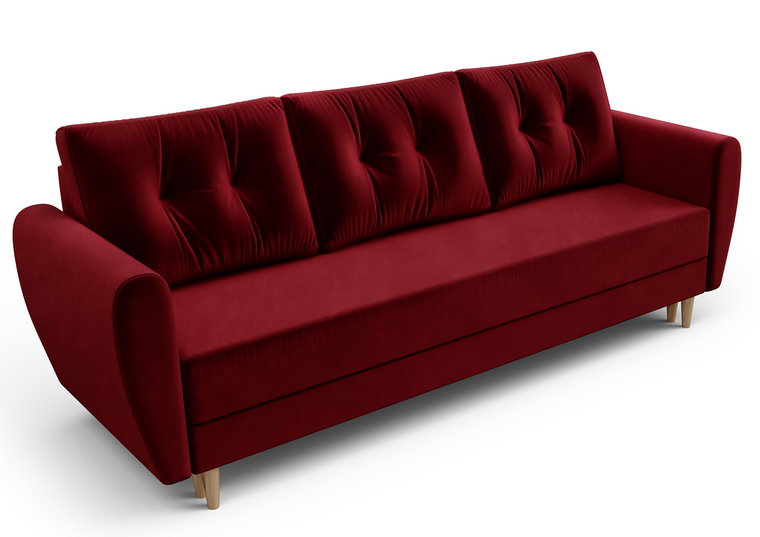 Pomarańczowa sofa rozkładana - Castello 3X