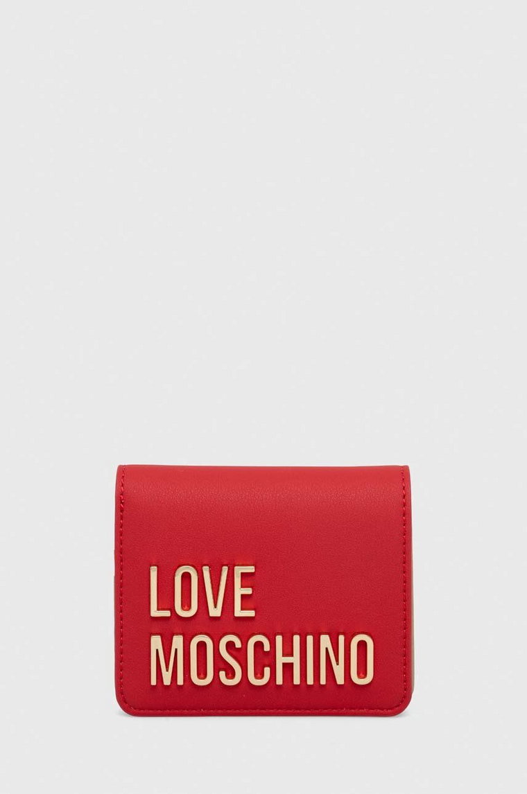 Love Moschino portfel damski kolor czerwony