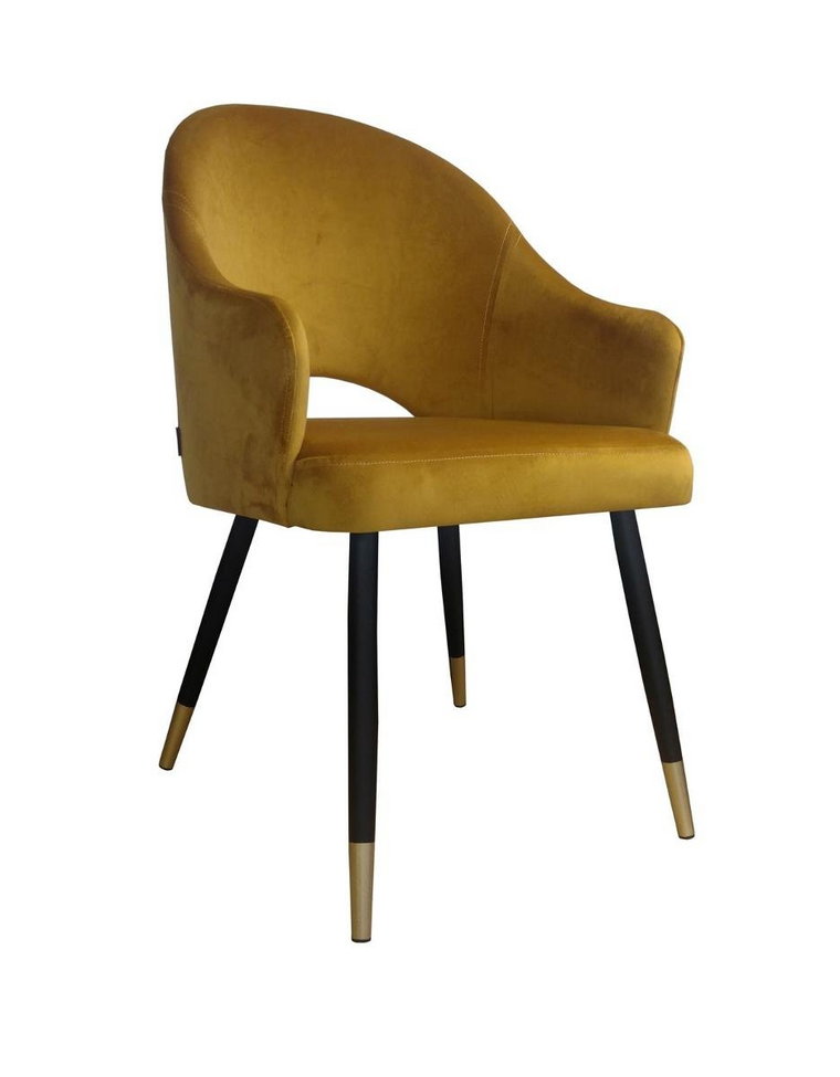 Krzesło ATOS Velvet MG15, brązowo-czarne, 87x44x65 cm