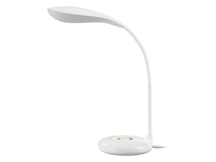 LIVARNO home Lampa stołowa LED, 3 poziomy jasności (Biały)