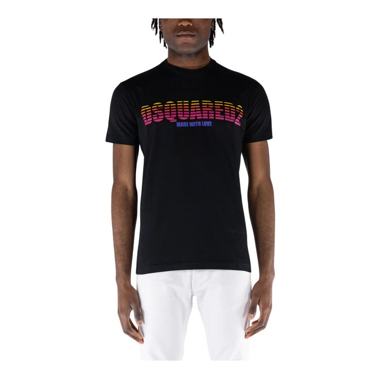 Stylowy Fit T-Shirt Modello Dsquared2