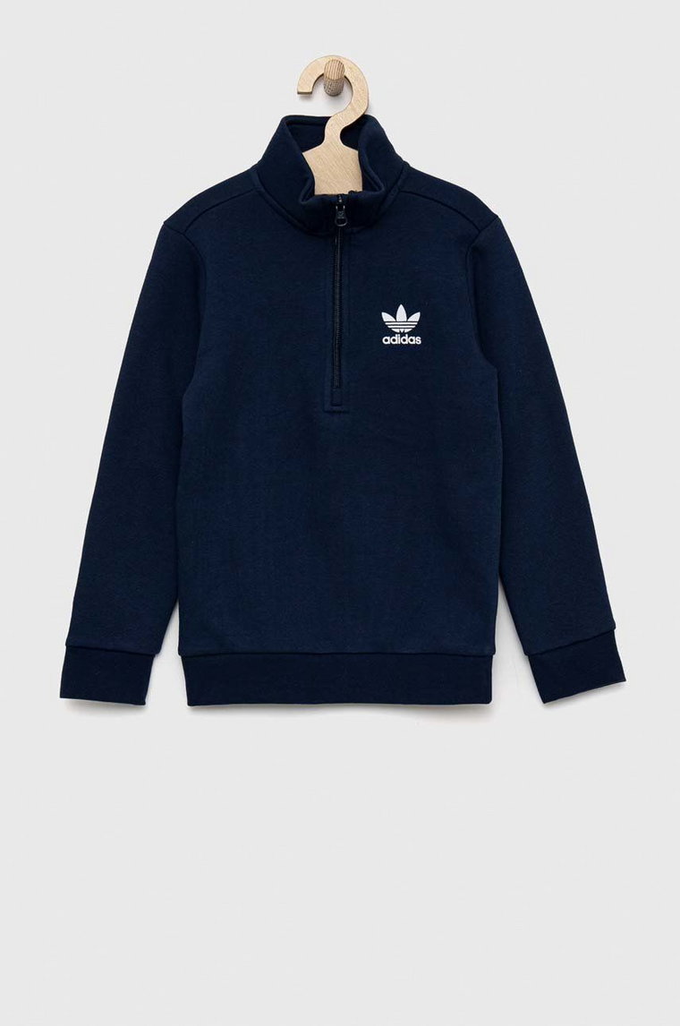 adidas Originals bluza dziecięca kolor granatowy gładka