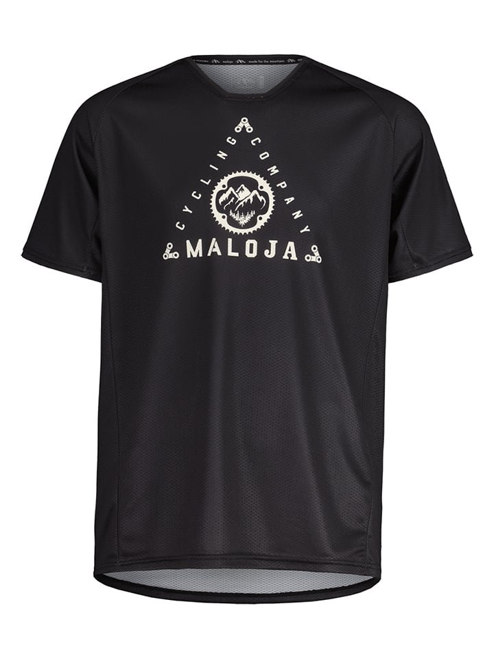 Maloja Koszulka funkcyjna "AnteroM" w kolorze czarnym