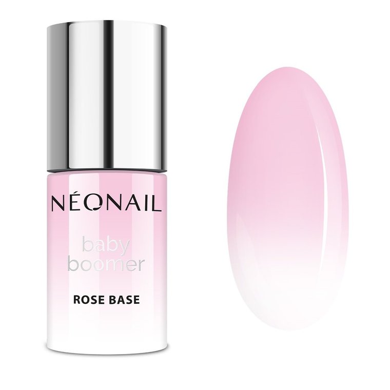 NEONAIL BABY BOOMER BASE ROSE Baza Hybrydowa  7,2 ml