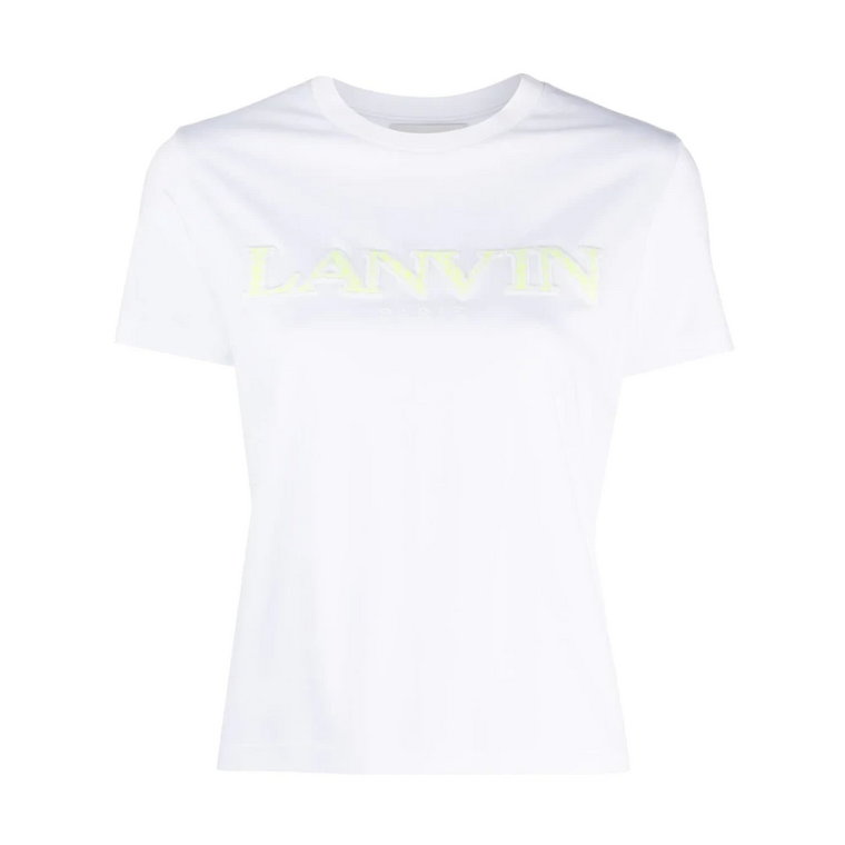 Biała Bawełniana Koszulka Lanvin