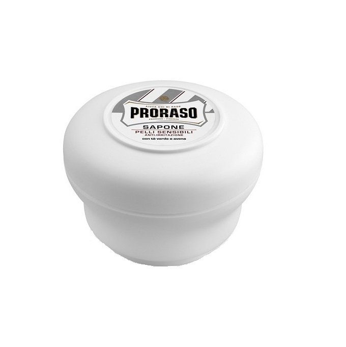 Proraso, White, mydło do golenia w wygodnym tyglu do skóry wrażliwej, 150 ml