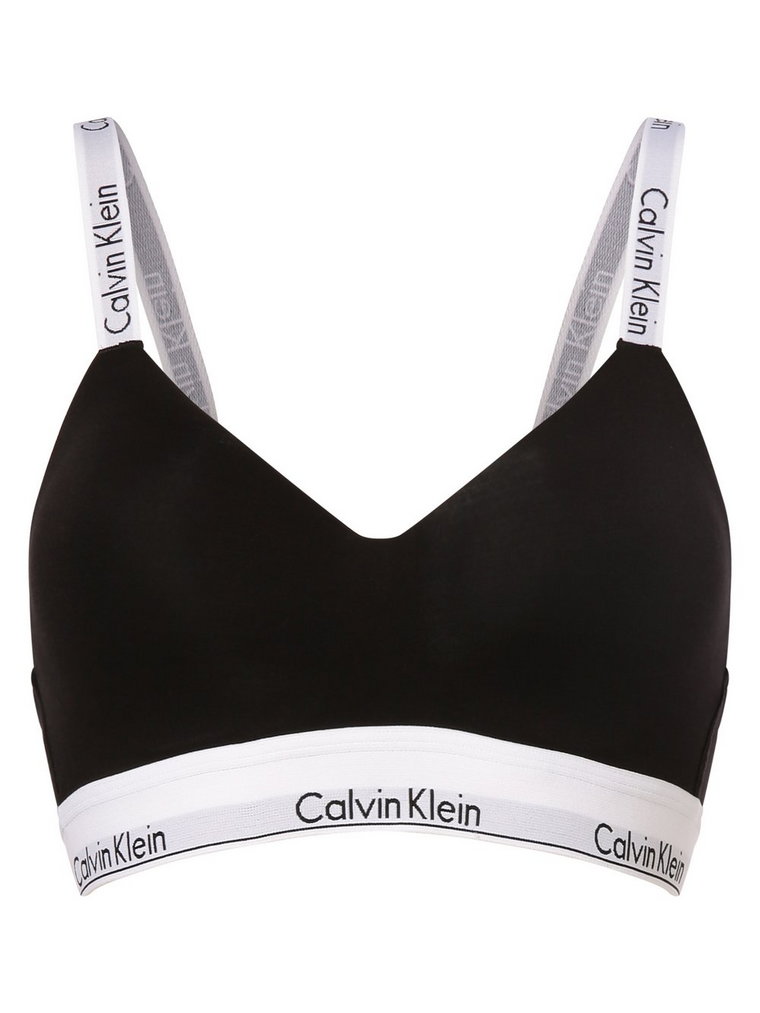 Calvin Klein - Damski biustonosz  z wypełnieniem, czarny