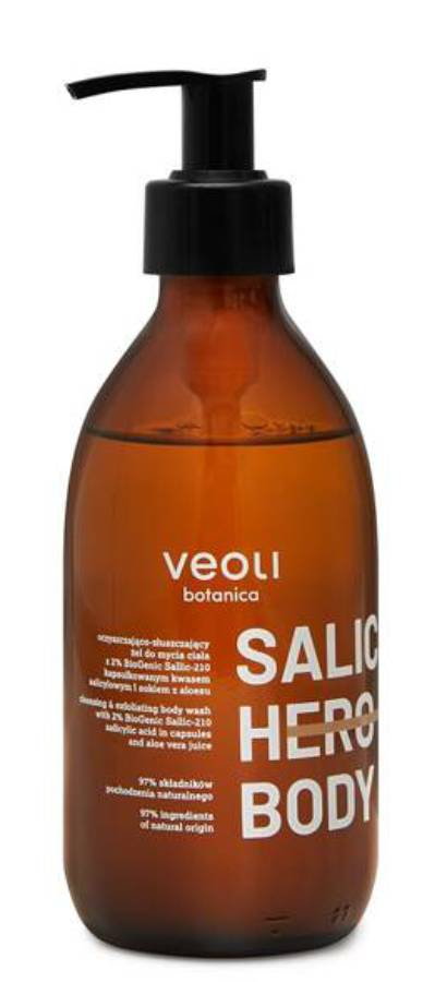 Veoli Botanica Salic Hero Body oczyszcz.-złuszcz. Żel do ciała z kw. salicylowym i sokiem z aloesu 2