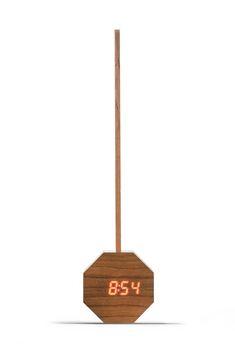 Gingko Design lampka bezprzewodowa z budzikiem Octagon Plus Clock Desk Light