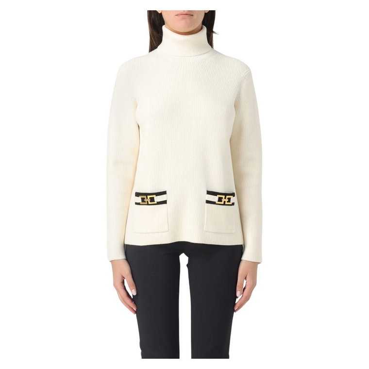 Sweter z Dzianiny Elisabetta Franchi