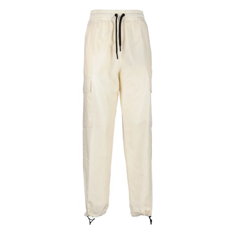 Spodnie Grenoble Białe - Regular Fit Moncler