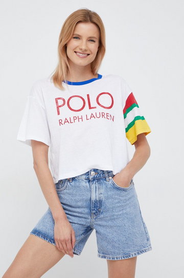 Polo Ralph Lauren t-shirt bawełniany 211863461001 kolor biały