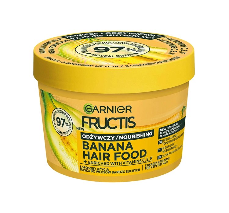 GARNIER FRUCTIS HAIR FOOD BANANA ODŻYWCZA MASKA DO WŁOSÓW SUCHYCH 400ML