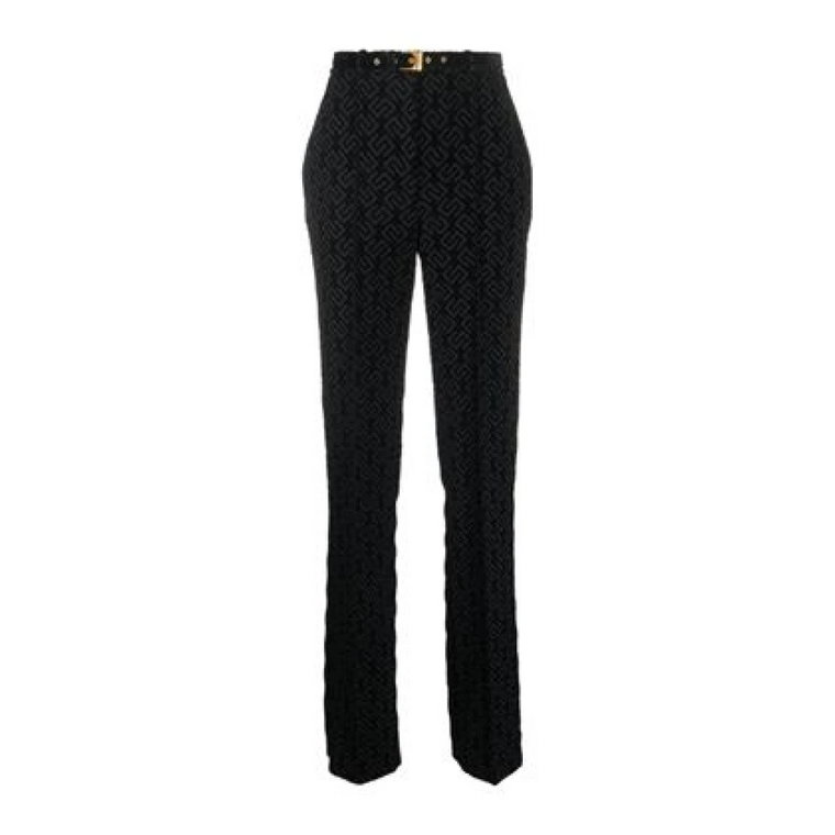 Czarne Spodnie ze Stylem/Modelem Elisabetta Franchi