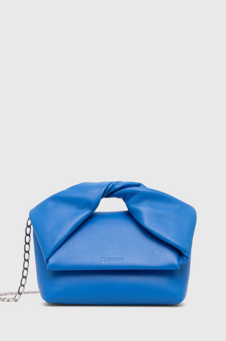 JW Anderson torebka skórzana Midi Twister Bag kolor niebieski HB0595.LA0315.830