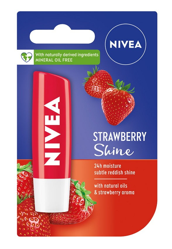 NIVEA LIP CARE Pomadka piel. Strawberry (truskaw.)