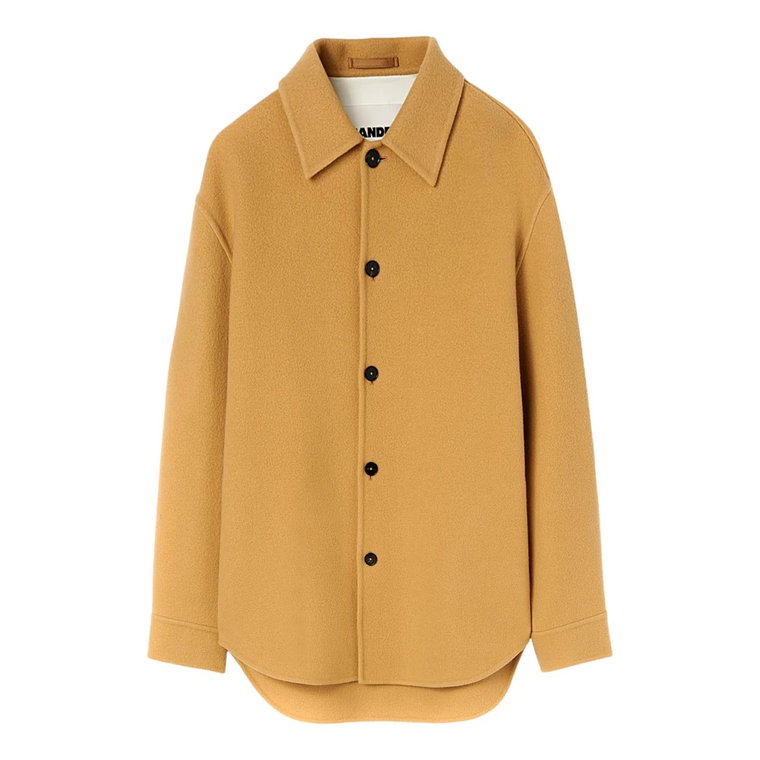 Beige Virgin Wool Outer Shirt Jil Sander