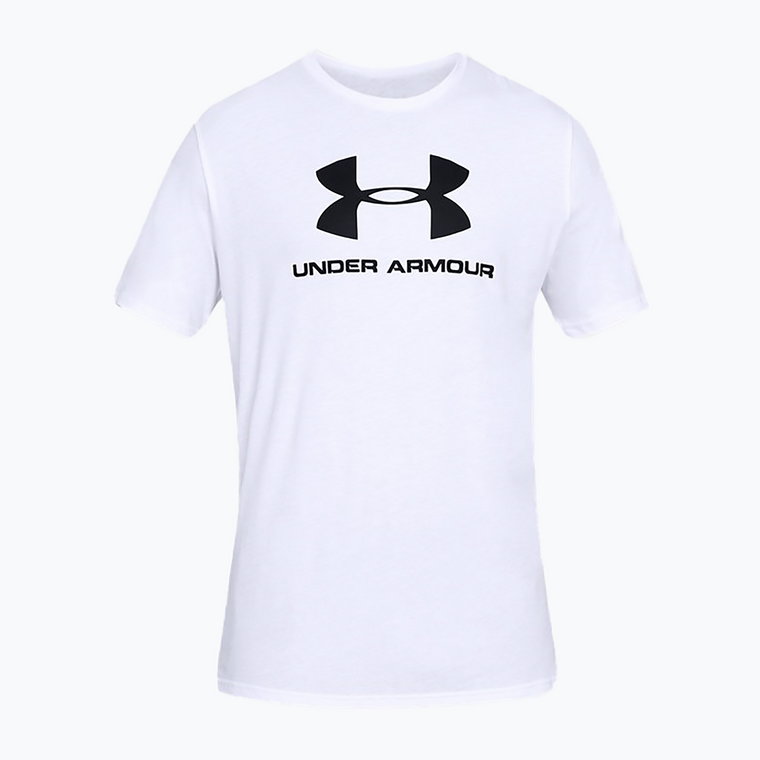 Koszulka męska Under Armour Sportstyle Logo white/black