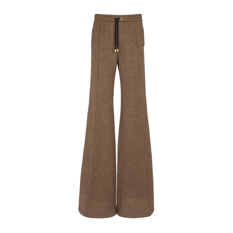 Pantalon casual en jacquard pied-de-poule Balmain