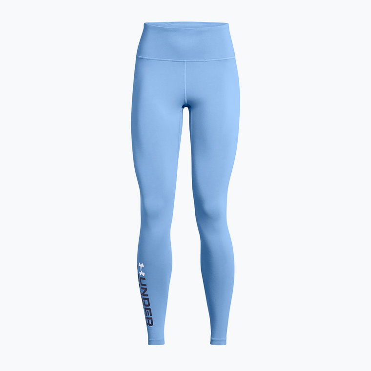 Legginsy treningowe damskie Under Armour Campus Graphic horizon blue/tech blue/white